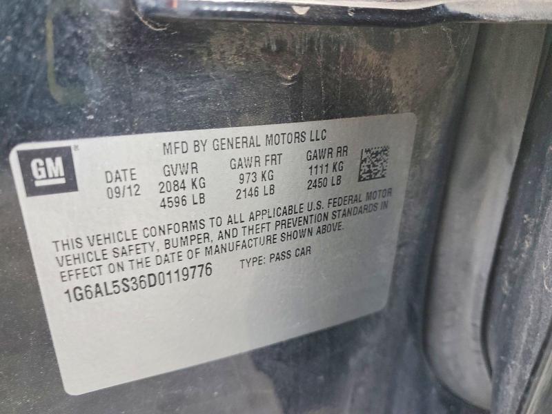 Aukcja sprzedaży 2013 Cadillac Ats Premiu, vin: 1G6AL5S36D0119776, numer aukcji: 98998825