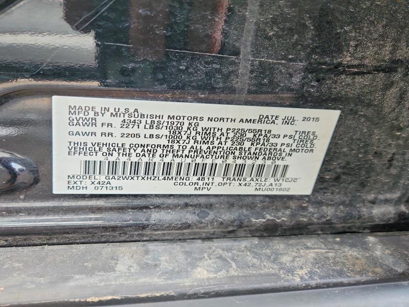 Продаж на аукціоні авто 2015 Mitsubishi Outlander Sport, vin: 4A4AR4AU0FE043230, номер лоту: 99476615