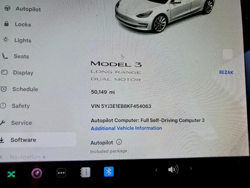 Aukcja sprzedaży 2019 Tesla Model 3, vin: 5YJ3E1EB8KF454063, numer aukcji: 98987725