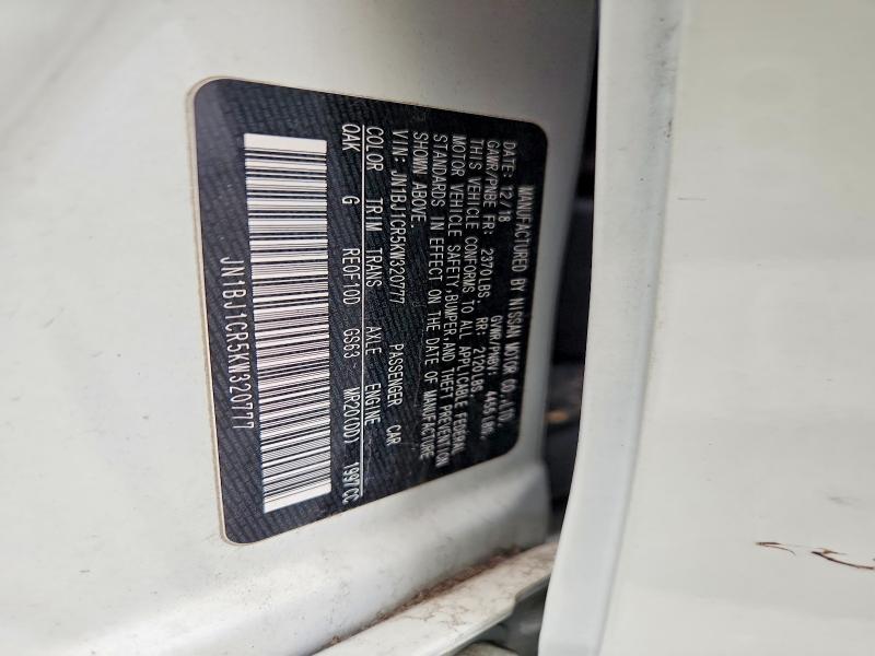 Продажа на аукционе авто 2019 Nissan Rogue Sport, vin: JN1BJ1CR5KW320777, номер лота: 99361275