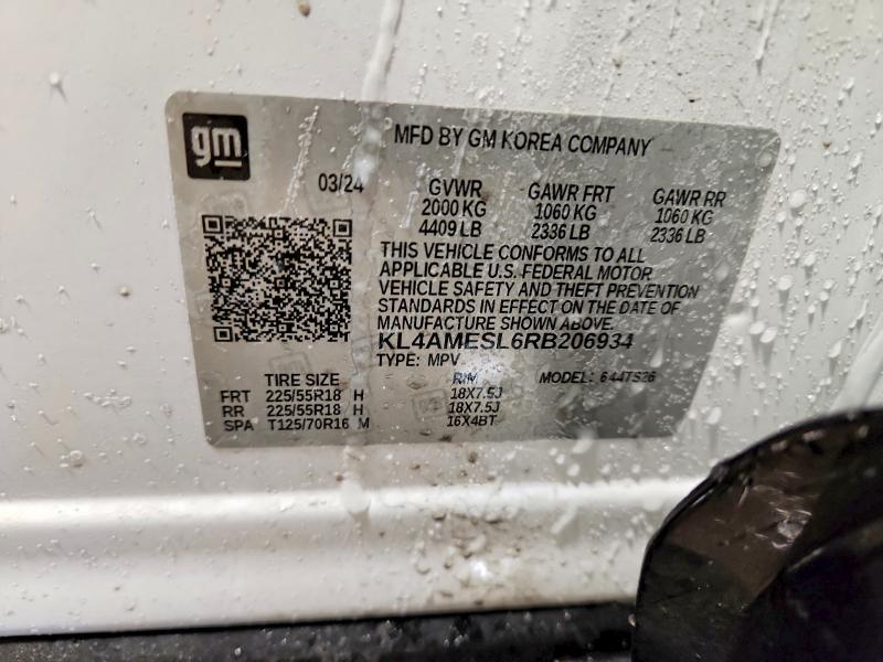 Продаж на аукціоні авто 2024 Buick Encore Gx, vin: KL4AMESL6RB206934, номер лоту: 73204765