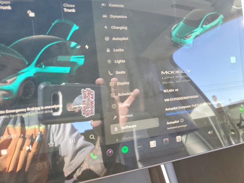 Продажа на аукционе авто 2021 Tesla Model Y, vin: 5YJYGDEE8MF091066, номер лота: 72218465