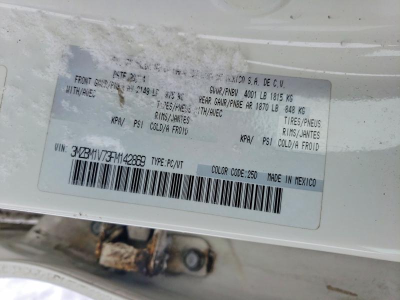 73638185 :رقم المزاد ، 3MZBM1V73FM142869 vin ، 2015 Mazda 3 مزاد بيع