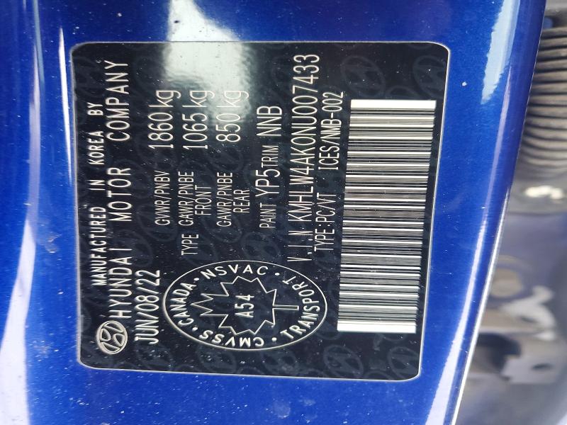 Продажа на аукционе авто 2022 Hyundai Elantra N, vin: KMHLW4AK0NU007433, номер лота: 74419355
