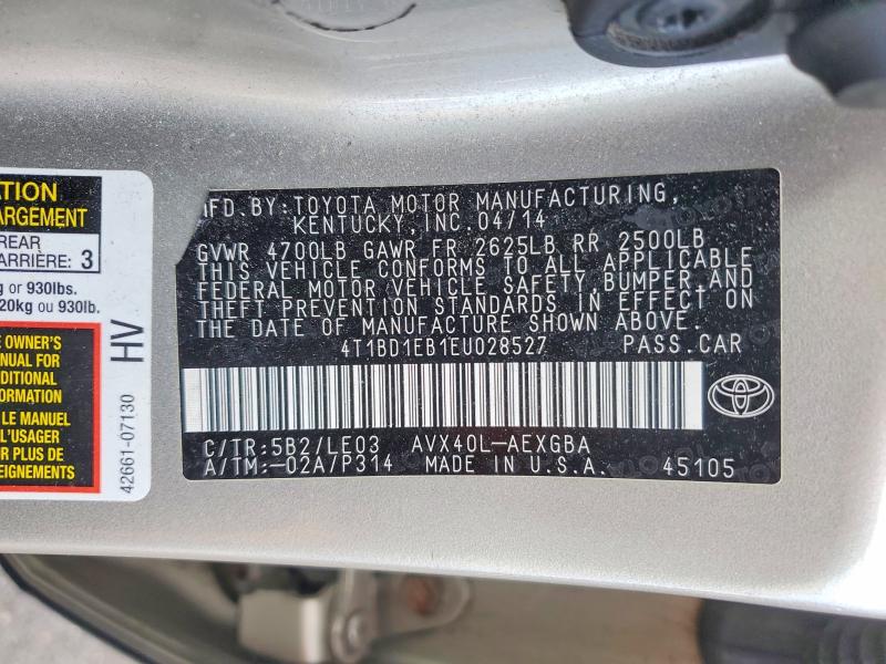 Aukcja sprzedaży 2014 Toyota Avalon, vin: 4T1BD1EB1EU028527, numer aukcji: 74442675
