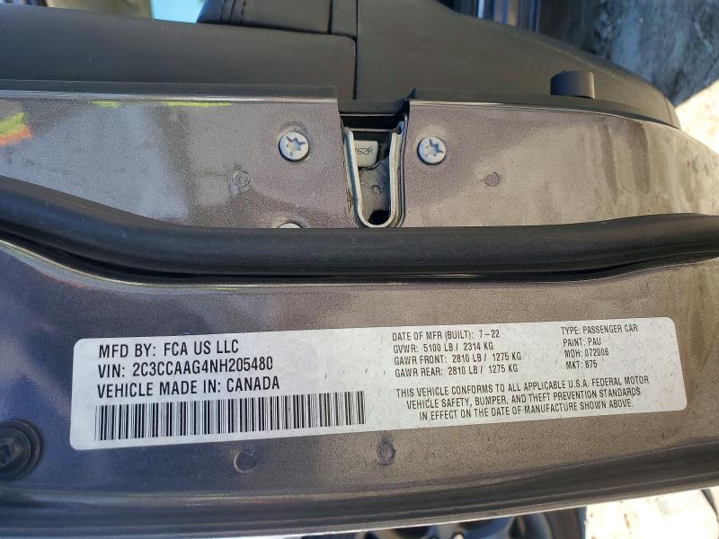 Продажа на аукционе авто 2022 Chrysler 300, vin: 2C3CCAAG4NH205480, номер лота: 74079495