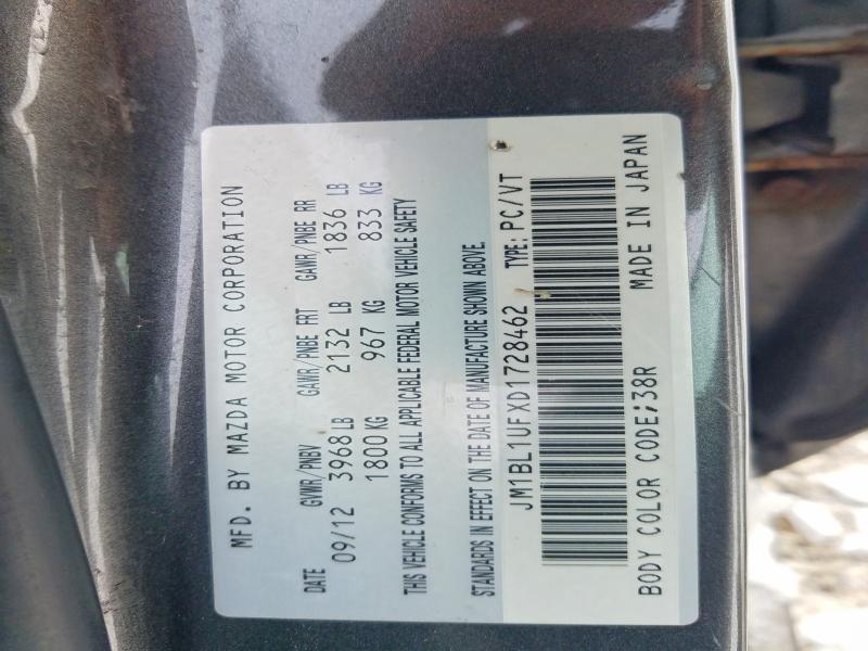 Aukcja sprzedaży 2013 Mazda 3, vin: JM1BL1UFXD1728462, numer aukcji: 96964115