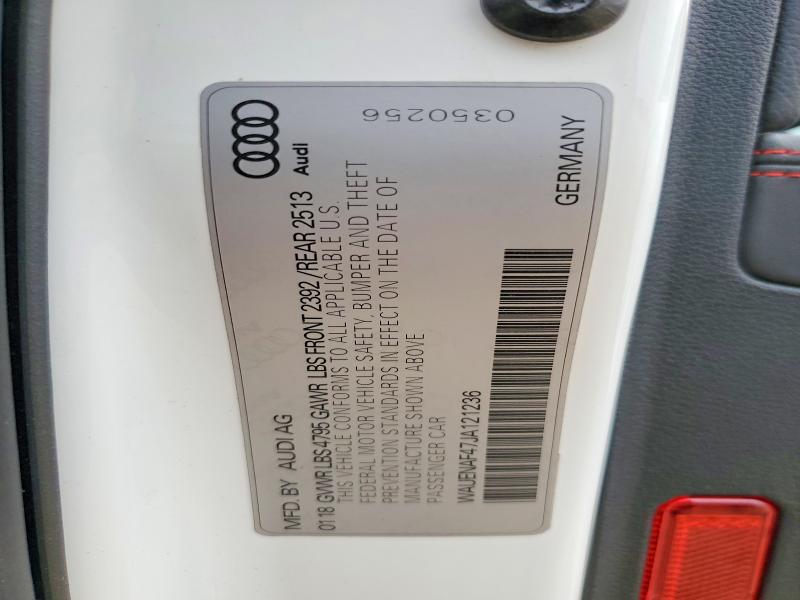 Aukcja sprzedaży 2018 Audi A4, vin: WAUENAF47JA121236, numer aukcji: 75632835