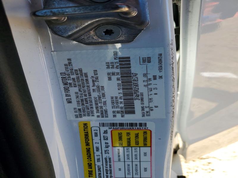 98154935 :رقم المزاد ، 3FA6P0RU5KR185747 vin ، 2019 Ford Fusion Tit مزاد بيع