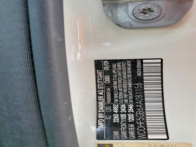 Aukcja sprzedaży 2010 Mercedes-benz E, vin: WDDHF5GB6AA081156, numer aukcji: 74896805