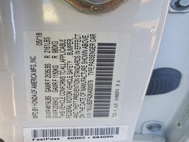 Продажа на аукционе авто 2019 Acura Tlx Techno, vin: 19UUB2F42KA000579, номер лота: 74001815