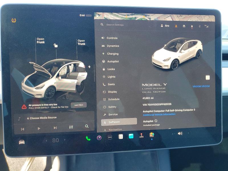 Продаж на аукціоні авто 2023 Tesla Model Y, vin: 7SAYGDEE0PF625135, номер лоту: 99928245