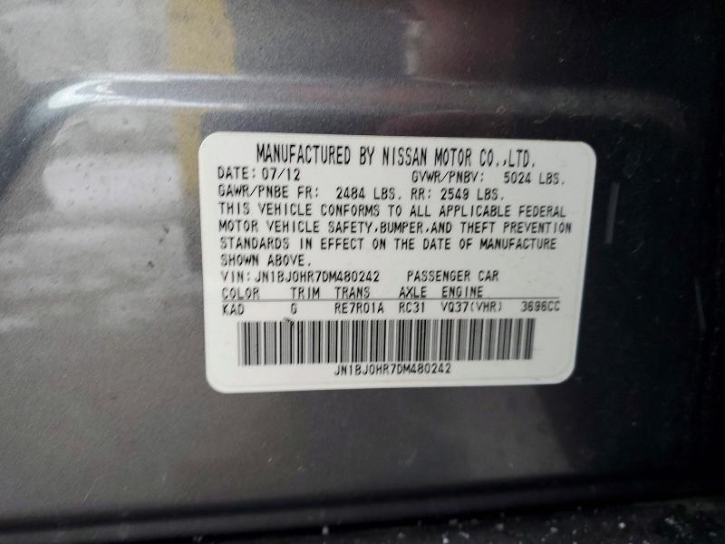 Продаж на аукціоні авто 2013 Infiniti Ex37, vin: JN1BJ0HR7DM480242, номер лоту: 99652265