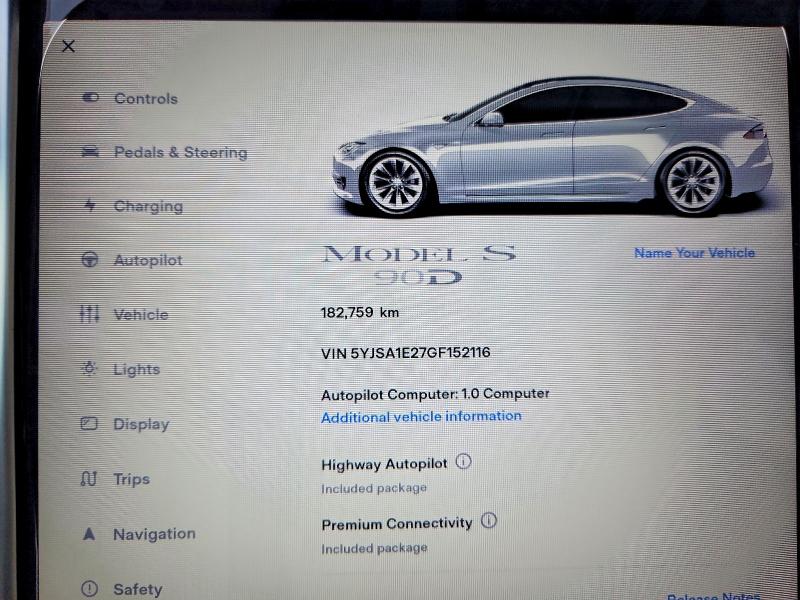 Продажа на аукционе авто 2016 Tesla Model S, vin: 5YJSA1E27GF152116, номер лота: 99916095