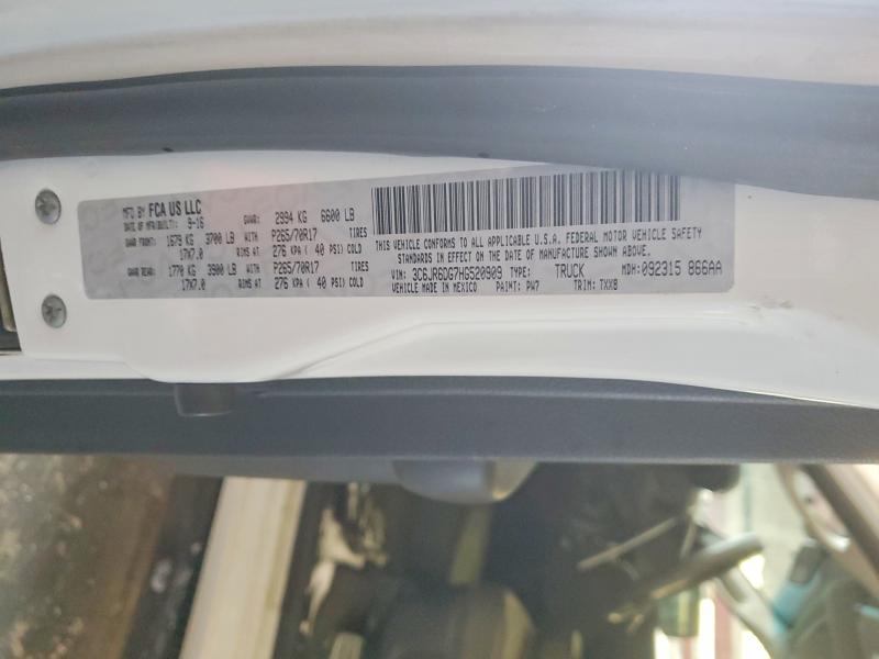 74490855 :رقم المزاد ، 3C6JR6DG7HG520909 vin ، 2017 Ram 1500 مزاد بيع