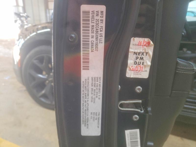 73869905 :رقم المزاد ، 2C3CCABGXNH190837 vin ، 2022 Chrysler 300 مزاد بيع