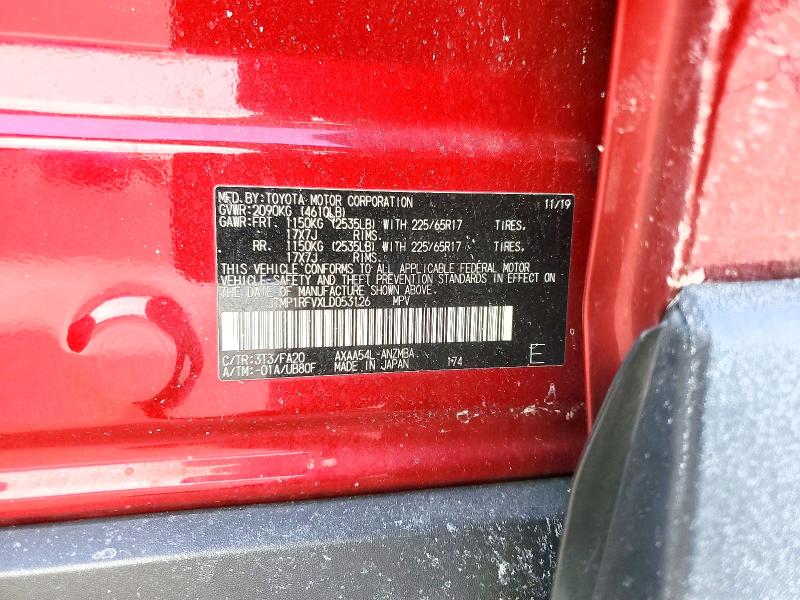 Продажа на аукционе авто 2020 Toyota Rav4, vin: JTMP1RFVXLD053126, номер лота: 74280425