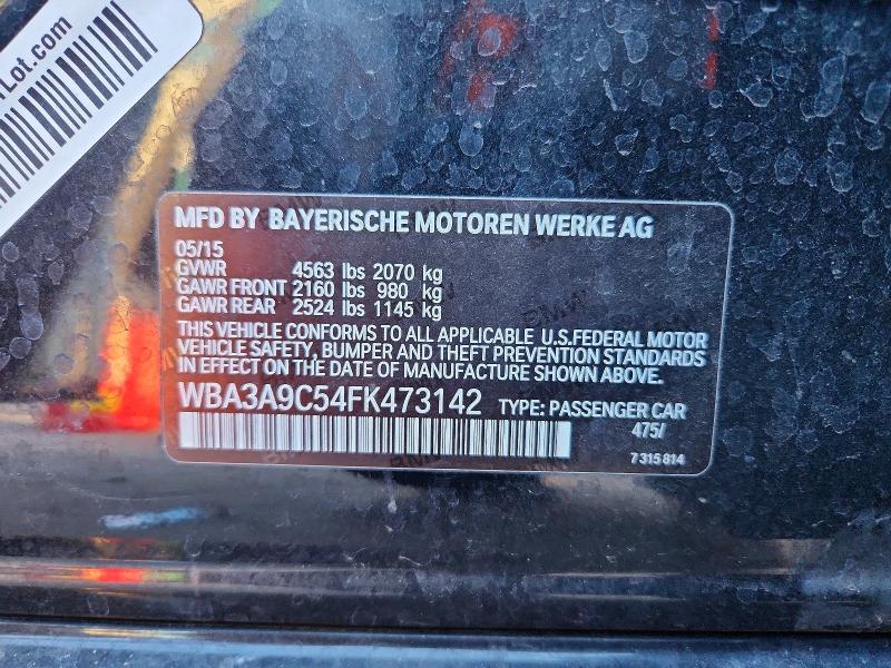 Aukcja sprzedaży 2015 Bmw 335, vin: WBA3A9C54FK473142, numer aukcji: 72591705