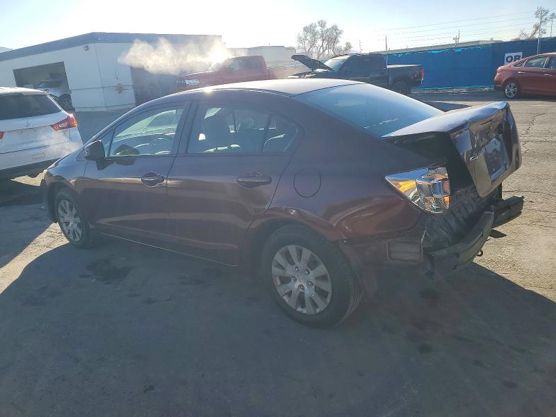 72499055 :رقم المزاد ، 2HGFB2F56CH596428 vin ، 2012 Honda Civic مزاد بيع