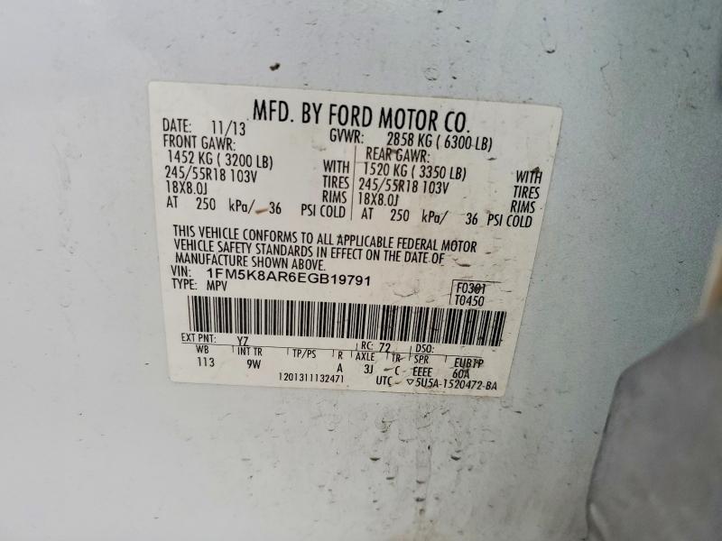 Aukcja sprzedaży 2014 Ford Explorer, vin: 1FM5K8AR6EGB19791, numer aukcji: 74126445