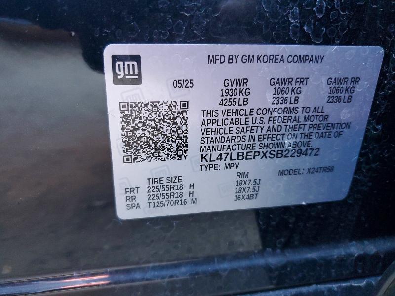 Aukcja sprzedaży 2025 Buick Envista, vin: KL47LBEPXSB229472, numer aukcji: 75064755