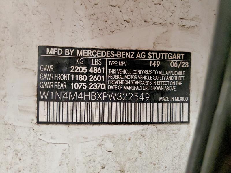 2023 Mercedes-benz Glb მანქანა იყიდება აუქციონზე, vin: W1N4M4HBXPW322549, აუქციონის ნომერი: 73201665