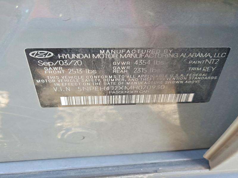 Продажа на аукционе авто 2021 Hyundai Sonata, vin: 5NPEH4J2XMH070930, номер лота: 99475565