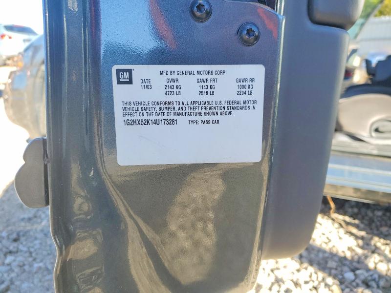 74754525 :رقم المزاد ، 1G2HX52K14U173281 vin ، 2004 Pontiac Bonneville مزاد بيع