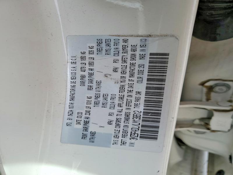 74562785 :رقم المزاد ، 3MZBPADLXLM138612 vin ، 2020 Mazda 3 مزاد بيع