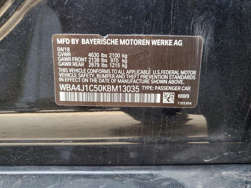 Продаж на аукціоні авто 2019 Bmw 430i Gran, vin: WBA4J1C50KBM13035, номер лоту: 99479505