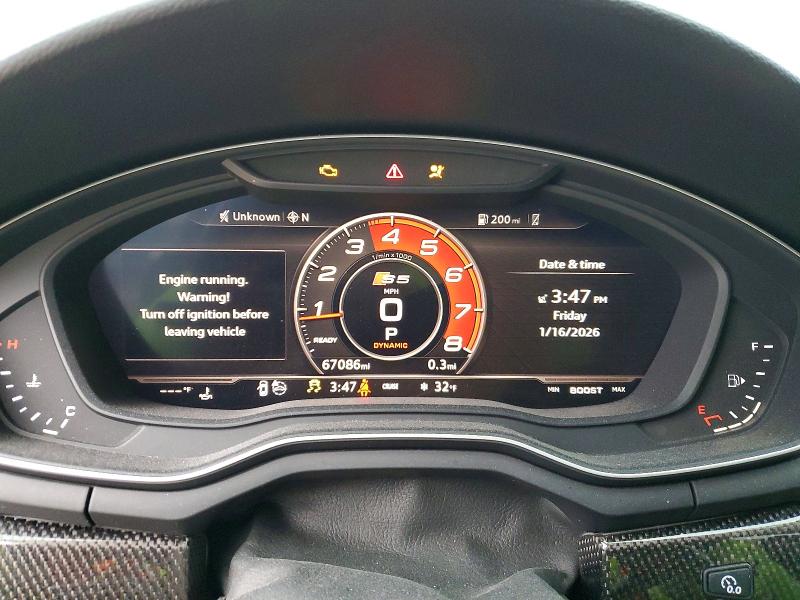 2018 Audi S5 მანქანა იყიდება აუქციონზე, vin: WAUP4AF55JA002301, აუქციონის ნომერი: 73444525