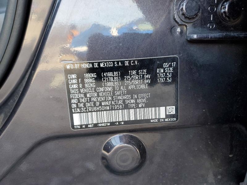 74675985 :رقم المزاد ، 3CZRU6H50HM719587 vin ، 2017 Honda Hr-v مزاد بيع