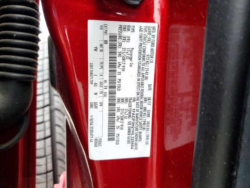 Aukcja sprzedaży 2017 Ford Focus, vin: 1FADP3H21HL325664, numer aukcji: 99862655