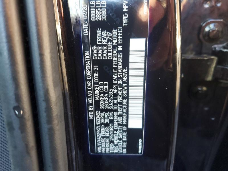 Продажа на аукционе авто 2020 Volvo Xc90, vin: YV4A22PK7L1603492, номер лота: 99688645