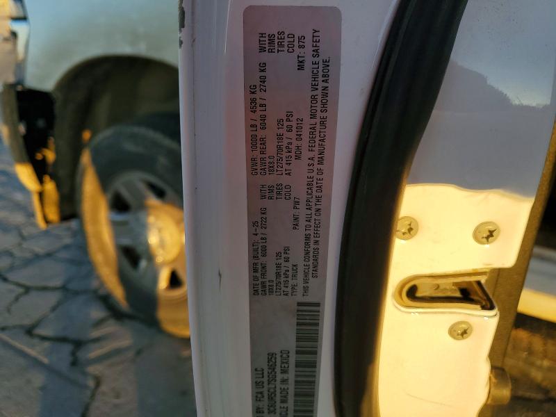 99610115 :رقم المزاد ، 3C6UR5CL7SG546259 vin ، 2025 Ram 2500 مزاد بيع