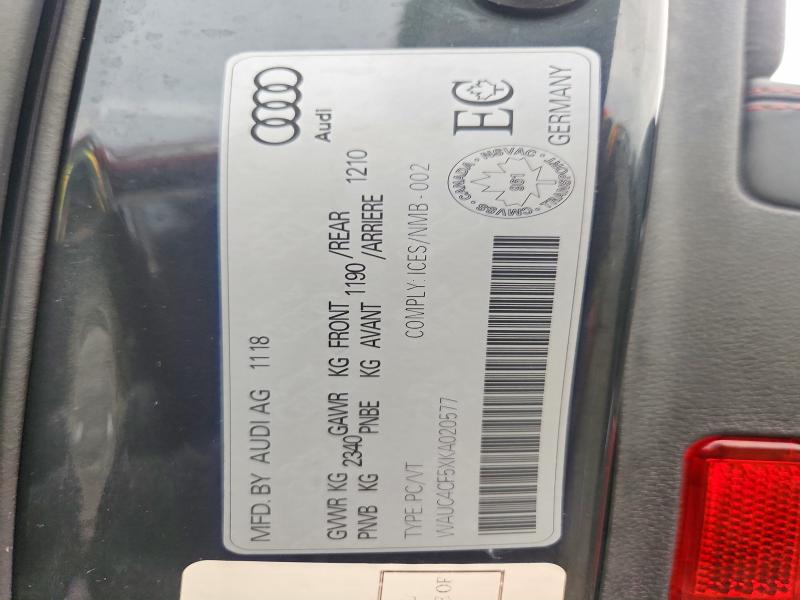 Продаж на аукціоні авто 2019 Audi S5, vin: WAUC4CF5XKA020577, номер лоту: 98937115