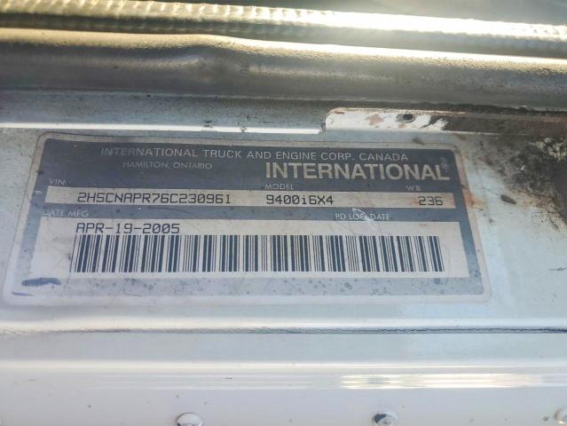 2006 International 9400 მანქანა იყიდება აუქციონზე, vin: 2HSCNAPR76C230961, აუქციონის ნომერი: 74339845
