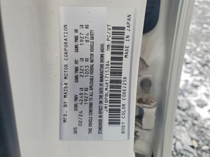 72309845 :رقم المزاد ، JM1BPBLM4R1715384 vin ، 2024 Mazda 3 مزاد بيع