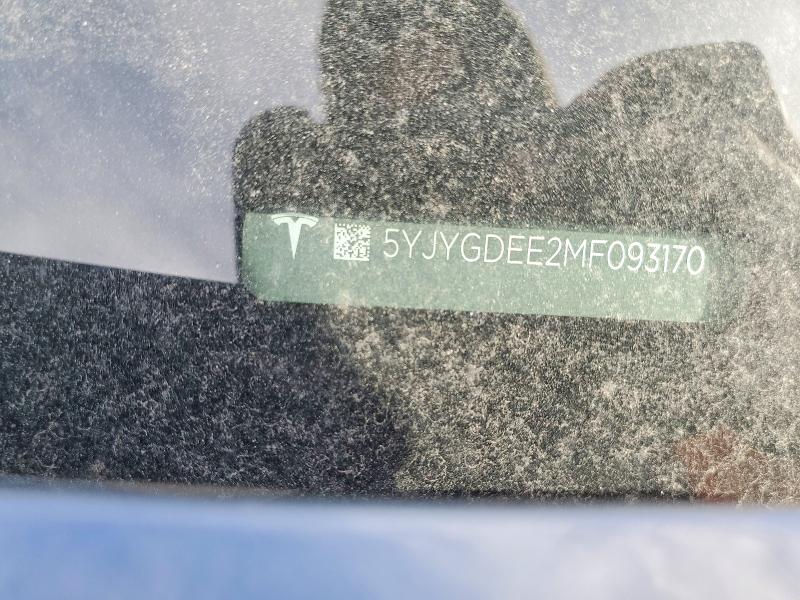 Продажа на аукционе авто 2021 Tesla Model Y, vin: 5YJYGDEE2MF093170, номер лота: 72779715