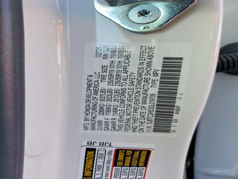 Продажа на аукционе авто 2025 Acura Rdx Techno, vin: 5J8TC2H53SL019709, номер лота: 98029625