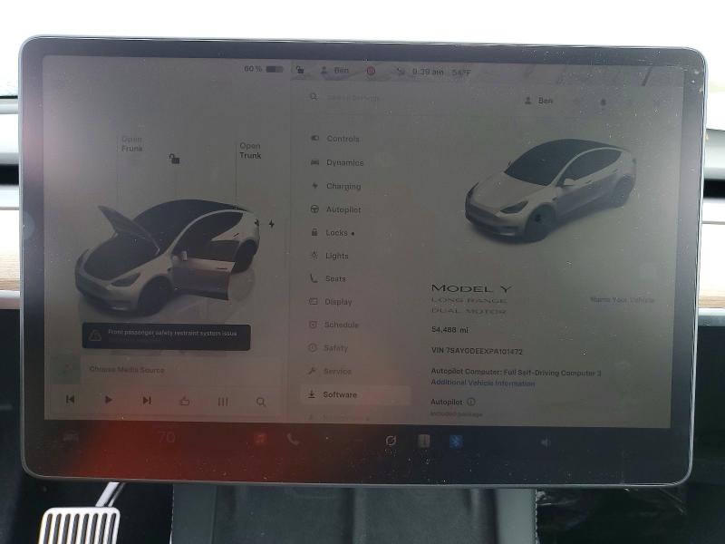Продажа на аукционе авто 2023 Tesla Model Y, vin: 7SAYGDEEXPA101472, номер лота: 99738155