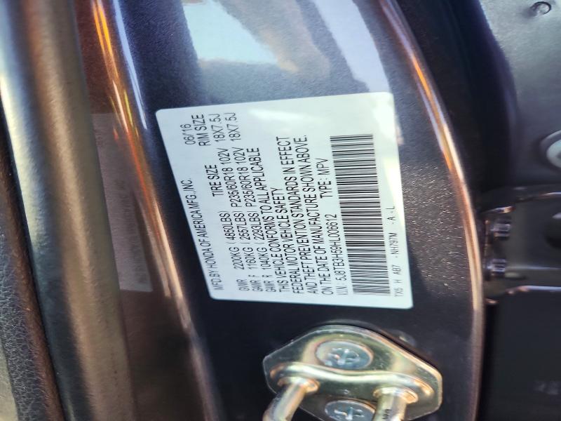 2017 Acura Rdx მანქანა იყიდება აუქციონზე, vin: 5J8TB3H59HL006612, აუქციონის ნომერი: 98478815