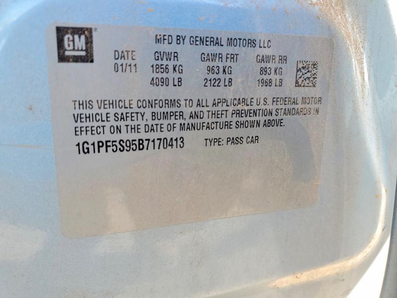 Продаж на аукціоні авто 2011 Chevrolet Cruze Lt, vin: 1G1PF5S95B7170413, номер лоту: 98093055