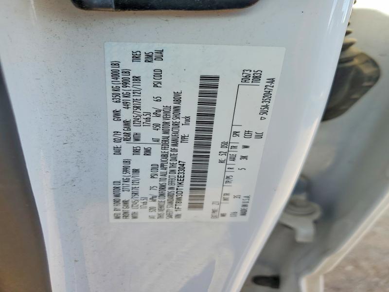 Aukcja sprzedaży 2019 Ford F350, vin: 1FT8W3DT1KEE33047, numer aukcji: 98954695