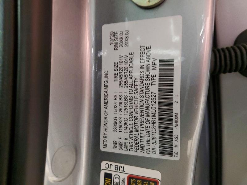 2021 Acura Rdx მანქანა იყიდება აუქციონზე, vin: 5J8TC2H61ML012527, აუქციონის ნომერი: 75376835