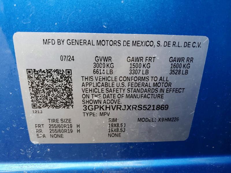Продаж на аукціоні авто 2024 Honda Prologue, vin: 3GPKHVRJXRS521869, номер лоту: 73455685