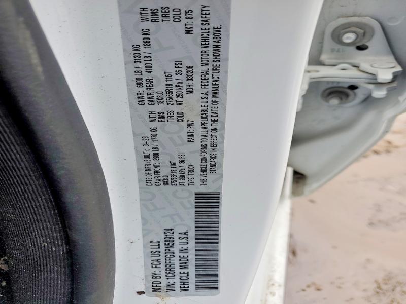 72855795 :رقم المزاد ، 1C6RRFFG0PN589124 vin ، 2023 Ram 1500 مزاد بيع