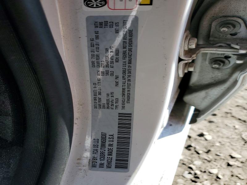 Продаж на аукціоні авто 2021 Ram 1500, vin: 1C6SRFJT8MN508307, номер лоту: 98897725