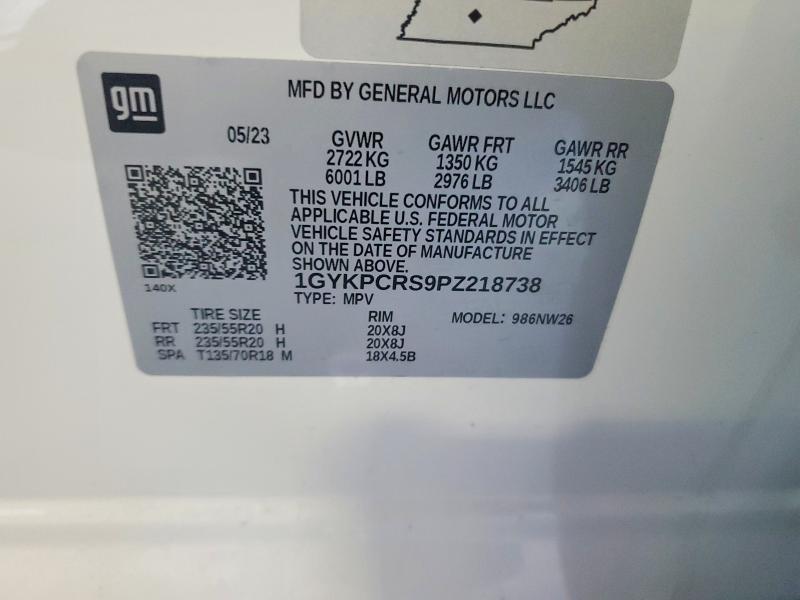 Aukcja sprzedaży 2023 Cadillac Xt6, vin: 1GYKPCRS9PZ218738, numer aukcji: 75452525