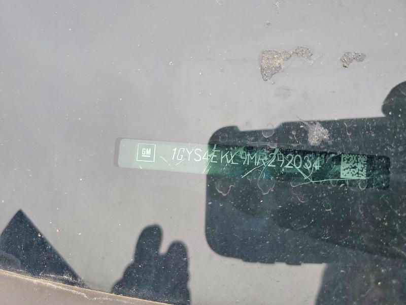 2021 Cadillac Escalade მანქანა იყიდება აუქციონზე, vin: 1GYS4EKL9MR292034, აუქციონის ნომერი: 97793515